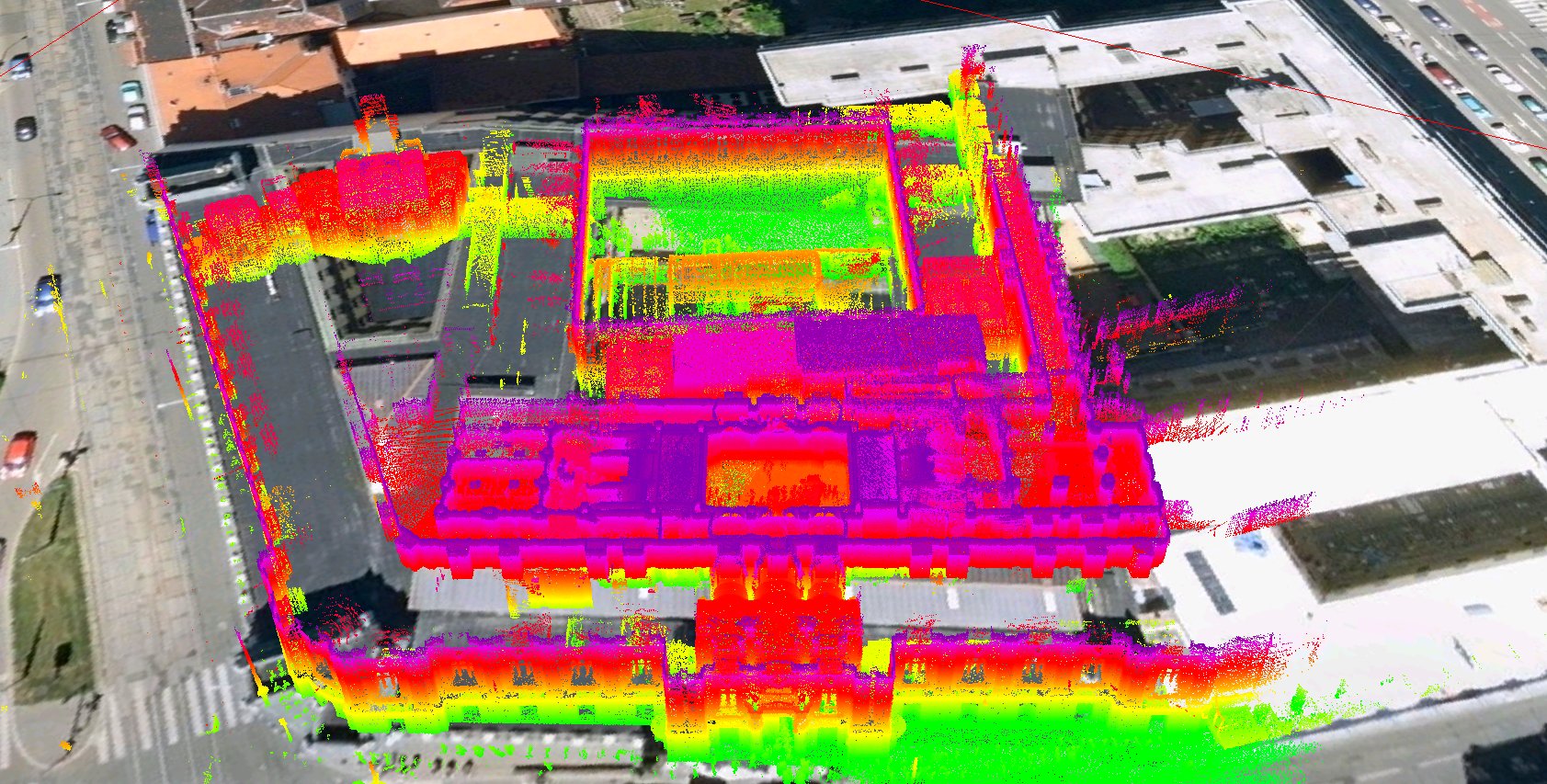 Krajský úřad JMK při pasportizaci - výstup LIDAR